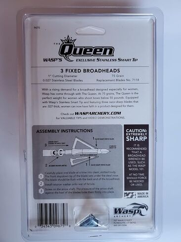 Wasp Archery Products Queen by Montana Decoy (75 Grain) in Kuwait