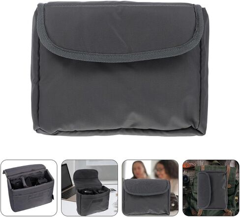 Angoily Camera Bag Insert with Divider, Nylon Protective Pouch for Lenses in Kuwait