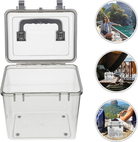 Vaguelly Portable Camera Lens Case with Handle, ABS Household Storage Box in Kuwait