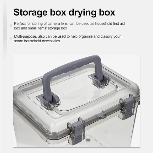 Vaguelly Portable Camera Lens Case with Handle, ABS Household Storage Box in Kuwait