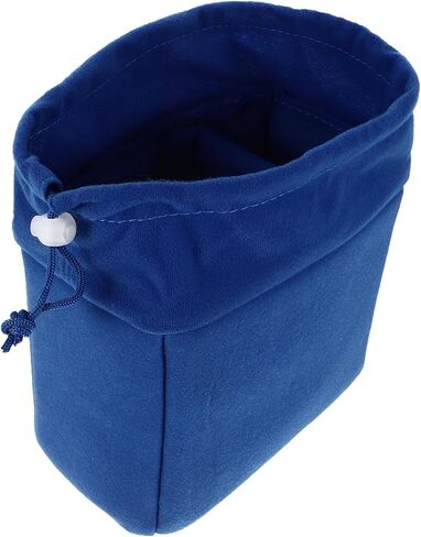 MERRYHAPY Camera Drawstring Bag Protective Lens Pouch with Velvet Blue in Kuwait