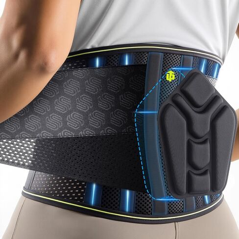 Back Brace for Women & Men, Lower Back, Sciatica Pain Relief, Black-L in Kuwait