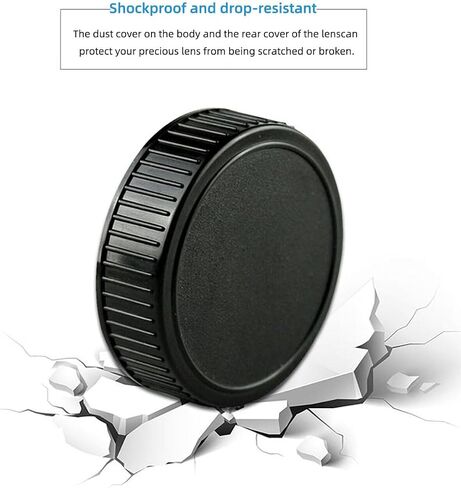 2 Pack Body Cap & Rear Lens Cap for Nikon F Mount Cameras in Kuwait