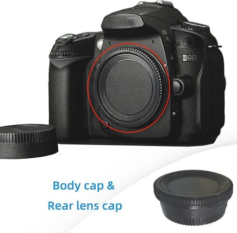 2 Pack Body Cap & Rear Lens Cap for Nikon F Mount Cameras in Kuwait