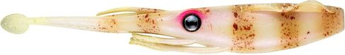 Nomad Design Live Ops Jerksquid 9" Unrigged Jerkshad Soft Bait Lure, Large-Profile Squid with Reactor-UV & Glow, Bone Tiger (2 Pack), for Striped Bass & Tuna in Kuwait