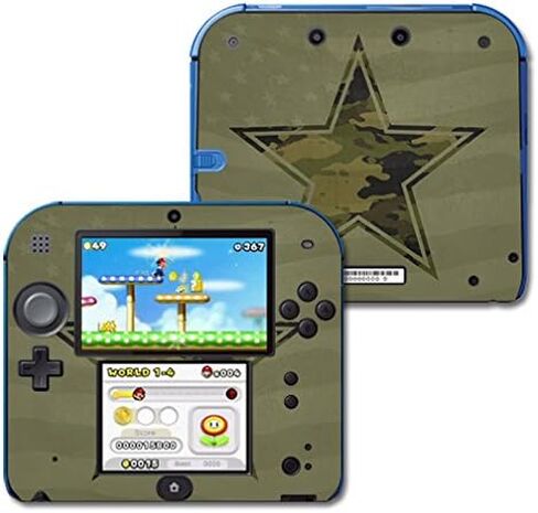 MightySkins Skin Compatible with Nintendo 2DS - Army Star | Protective, Durable, and Unique Vinyl Decal wrap Cover | Easy to Apply, Remove, and Change Styles | Made in The USA in Kuwait