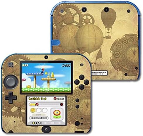 MightySkins Skin Compatible with Nintendo 2DS - Steam Punk Paper | Protective, Durable, and Unique Vinyl Decal wrap Cover | Easy to Apply, Remove, and Change Styles | Made in The USA in Kuwait