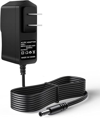 12V 1A [12 Volts 1 Amps] Adapter Power Supply AC to DC Plug 5.5 x 2.1mm & 2.5mm for 12volt 1A 800mA 600mA 500mA 300mA 200mA Equipment, 8ft Cord in Kuwait