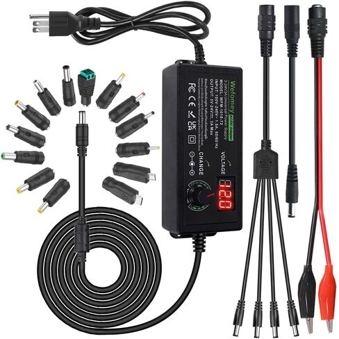 Wefomey Universal Power Supply Variable 3V~24V 3A 72W AC/DC Adapter in Kuwait