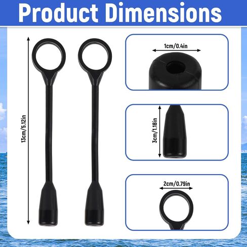 2pcs Gaff Hook Tip Protector, 5.12x0.39in/13x1cm Soft PVC Protective Fishing Hook Covers Fish Tools Accessories for Fishing Gaffs Spear Points in Kuwait