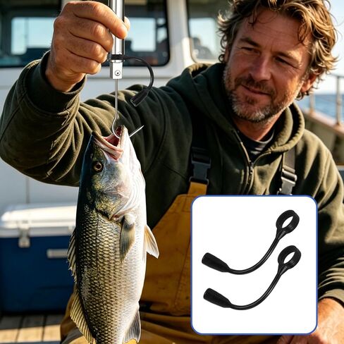 2pcs Gaff Hook Tip Protector, 5.12x0.39in/13x1cm Soft PVC Protective Fishing Hook Covers Fish Tools Accessories for Fishing Gaffs Spear Points in Kuwait