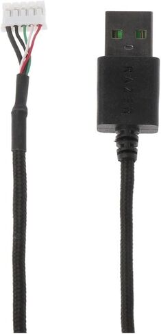 Durable Nylon Braided Line USB Mouse Cable Replacement Wire Compatible with Ra-zer DeathAdder Elite Wired Gaming Mouse in Kuwait