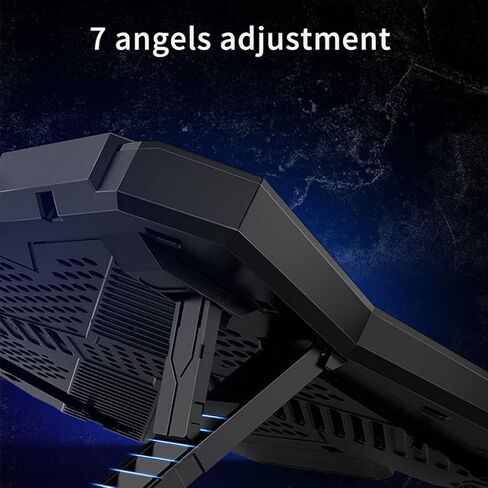 Gaming RGB Laptop Cooler 12-17 Inch Led Screen Cooling Pad Notebook Stand with Six Fan and 2 Port in Kuwait