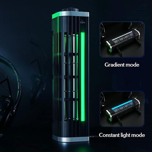 Laptop Cooler Gaming Notebook Cooling Pad Stand RGB LED Adjustable Silent 2600RPM Cable Tablet Desk Fan in Kuwait