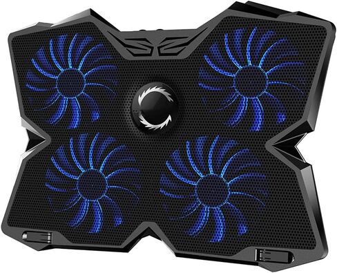 Laptop Cooler Cooling Pad Notebook Gaming Stand with Four Fan and 2 Port for 14-17inch in Kuwait