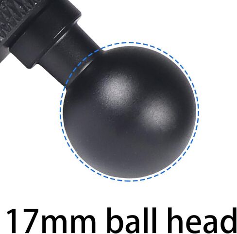 17mm Aluminum Mini Ball Stand Mount Adapter with 1/4" Screw, Compatible with Insta360 X6, X5,X4, X3, X2, X, RS, GO2 - Motorcycle & Phone Holder (2PC) Check Size Before Purchase in Kuwait