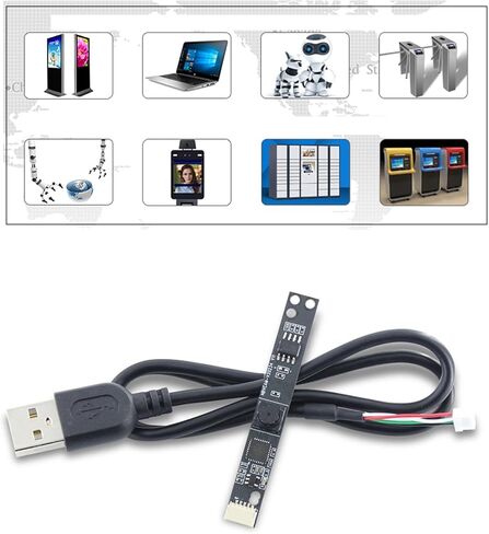 OV7675 Camera Module 66 Degree View USB Frees Driver Webcam 1/6.5" YUY2 Focal Adjustable for Advertising Player Laptop in Kuwait