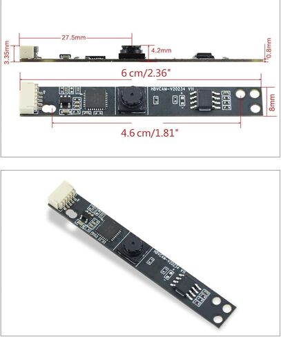 OV7675 Camera Module 66 Degree View USB Frees Driver Webcam 1/6.5" YUY2 Focal Adjustable for Advertising Player Laptop in Kuwait