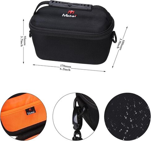 Mchoi Hard EVA Travel Case for Sony a6400/a6100/a6000/a5100/a6600, Orange, Premium EVA, Semi-waterproof & Shockproof, Precision-molded for Sony Alpha a6000 Series, Orange Interior, Travel Design in Kuwait