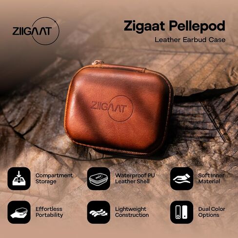 Linsoul Punch Audio Martilo in Ear Monitor, 1 Planar + 2BA + 2DD Hybrid Driver Basshead IEM Earphones + ZiiGaat PELLEPOD Leather Earbud Case in Kuwait