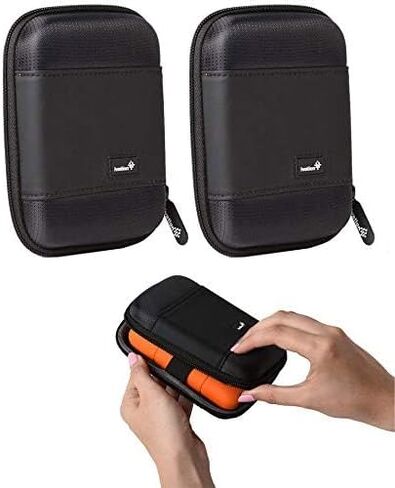 Ivation 2 Pack Compact Portable Pocket-Sized Hard Drive Case Compatible with WD My Passport, Elements, Gaming, Seagate, Toshiba Canvio, Lacie and More in Kuwait