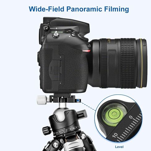 Luocute Low Profile Ball Head, 46mm Metal Panoramic Tripod Head with 1/4 Inch Plate, 3 Separate Locking Knobs for DSLR Camera Tripod Monopod, Load 12kg in Kuwait