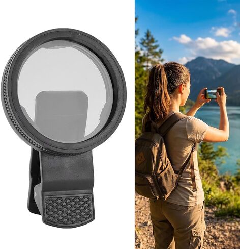 Phone Polarizing Filter for Outdoor Photography, 52mm Reduce Reflections Improve Color 360 Adjustable Photography CPL Filter in Kuwait