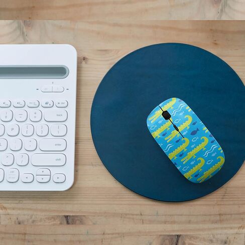 2.4GHz USB Wireless Mouse, Alligator Crocodile Pattern, Ergonomic Slim Computer Mice for Kids in Kuwait