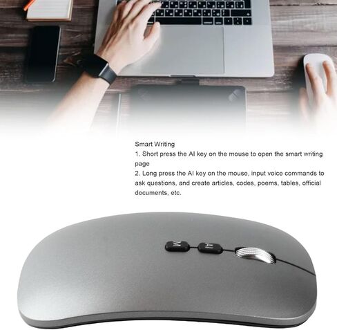 ciciglow AI Powered Voice Mouse, 2.4G Wireless Bluetooth AI Mouse with Voice Typing, Translation, Search for Office Remote Work in Kuwait
