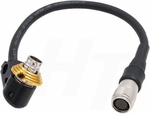 Right Angle Adapter Cable for Canon ZSG-C10 Zoom Grip, Servo Lens CN-E 18-80 70-200 mm, Focus Controller Hirose 20 Pin Female to Male Extension 15cm in Kuwait