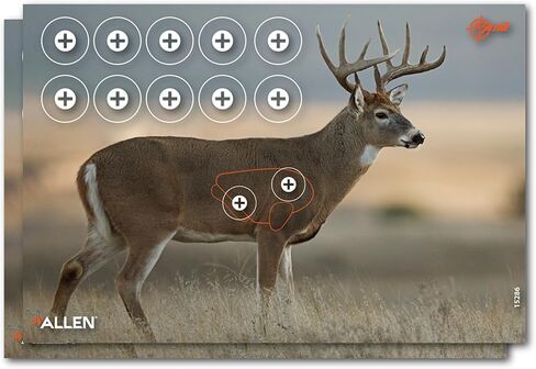 Allen Company EZ Aim Paper Shooting Targets, 4-Color 23" x 35" Whitetail Targets, 2-Pack in Kuwait