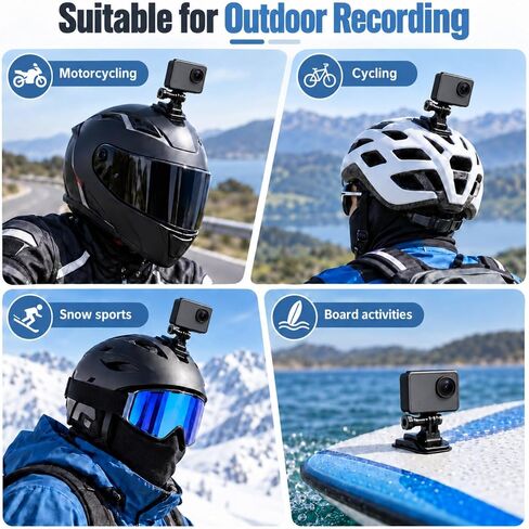Action Camera Mounts and Accessories Kit, J-Hook Buckle Mounts in Kuwait
