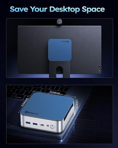 Getorli i5-13420H Mini PC, 16GB DDR4 512G SSD, Triple Display Small Desktop in Kuwait