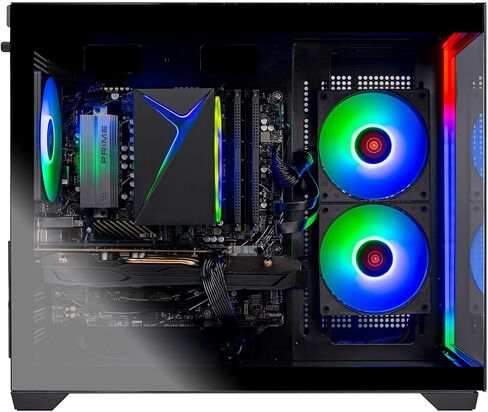Skytech Gaming Chronos Mini Gaming PC, AMD Ryzen 5 5500 3.6GHz, NVIDIA RTX 5060 Ti 8GB VRAM, 1TB NVMe SSD, 16GB DDR4 RAM 3200, 650W Gold PSU, Wi-Fi 5, Windows 11, Desktop in Kuwait