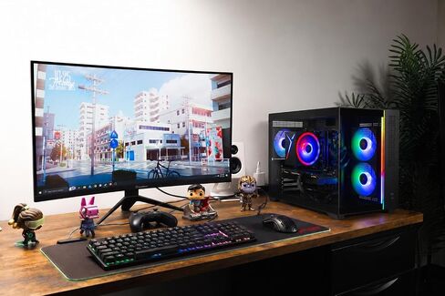 Skytech Gaming Chronos Mini Gaming PC, AMD Ryzen 5 5500 3.6GHz, NVIDIA RTX 5060 Ti 8GB VRAM, 1TB NVMe SSD, 16GB DDR4 RAM 3200, 650W Gold PSU, Wi-Fi 5, Windows 11, Desktop in Kuwait