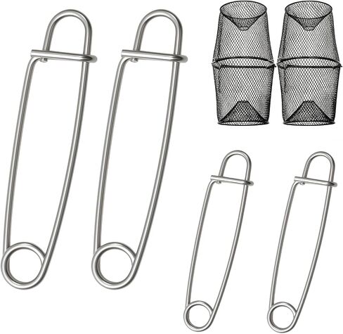 Minnow Trap Clips, Stainless Steel Live Bait Trap Lock Clips in Kuwait