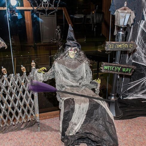 Halloween Witch Broom,Small Purple Plastic Witch Broom Props, Halloween Costume Accessories, Photo Props and Party Accessories. in Kuwait