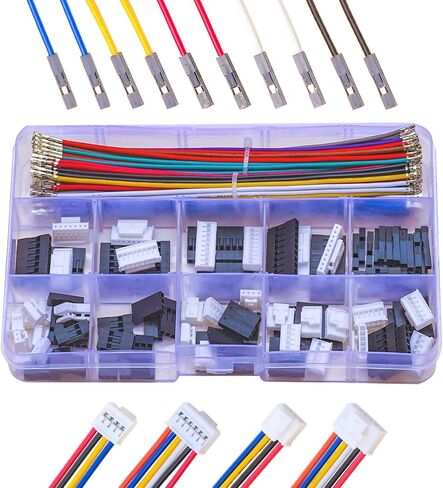 Compatible with Dupont 2.54mm Wire Cable Connectors to PH2.0 Assortment Kit, 2P 3P 4P 5P 6P 7P 8P 9P 10P Housing with 160mm 22AWG Pre-Crimped Cable (TC-DP-PH) in Kuwait