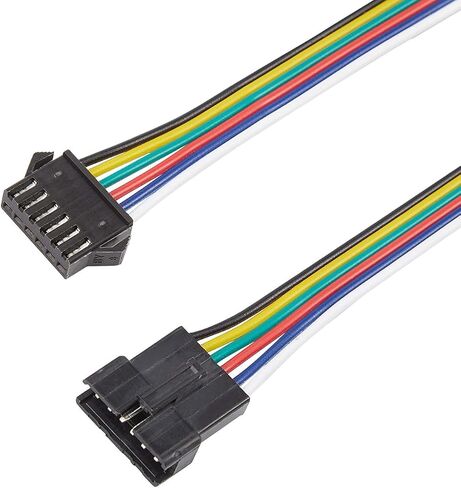 10PCS 5 Pairs JST SM 6 Pin Connectors 22 AWG Male Female LED Wire Connector Adapter Electrical Cable 150mm for WS2812B WS2811 WS2812 WS2814 SK6812 FOCB CCT LED Strip for Arduino in Kuwait