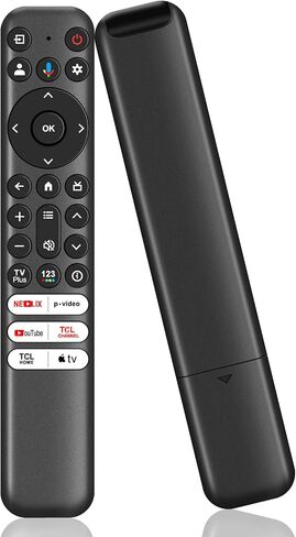RC813 Voice Remote Control, Universal for TCL Google TV, Replacement Remote Compatible with TCL QM8 QM7 S5 S4 S3 Q7 Q6 Q5 4K UHD HDR LED QLED QD-Mini LED Full-HD Smart TVs in Kuwait