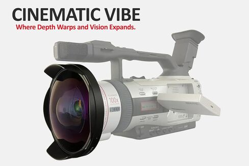 0.3X Precision Engineered Fisheye Lens Compatible with Canon XA60 (Ultra-Wide View) in Kuwait