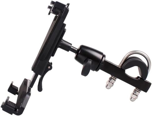 Bike Tablet Holder for 7-10 Inch Devices - Adjustable Handlebar Mount Fits 20-40mm Tubes, Secure Stand for Bicycle/Motorcycle Navigation & Fitness in Kuwait