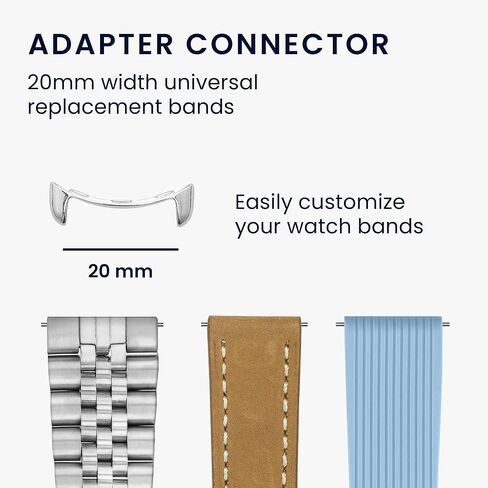 kwmobile Watch Strap Connecting Adapter For 20mm straps 4x No Tools Required in Kuwait