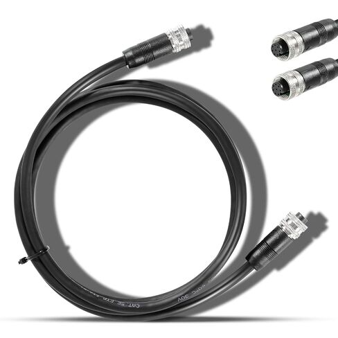 720073-6 5 Foot Ethernet Cable AS EC 5E Replace for Humminbird, Black Fit for Helix, APEX, SOLIX and Onix in Kuwait