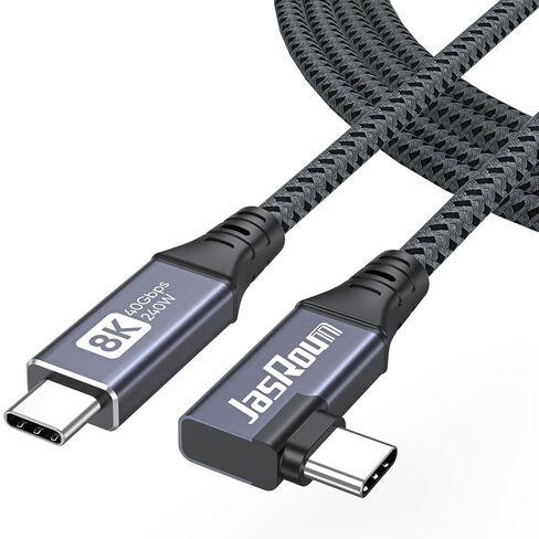 Right Angle USB C Cable 6ft for Thunderbolt 4, USB4 40Gbps Data/8K 5K@60Hz in Kuwait