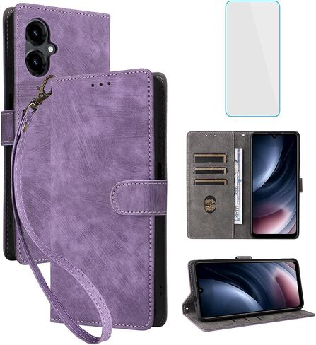 RFID Wallet Phone Case for AT&T Propel 3 5G/Cricket Icon 2026 Black in Kuwait