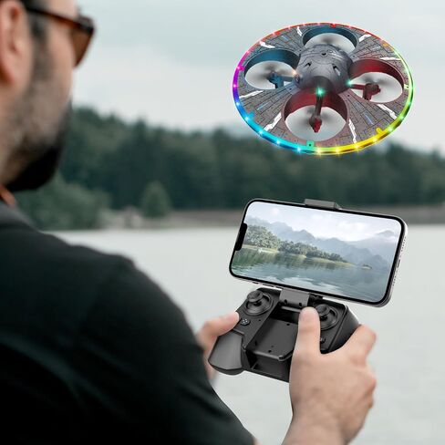 Round Foam UFO Drone with Camera, FPV Quadcopter for Beginners in Kuwait