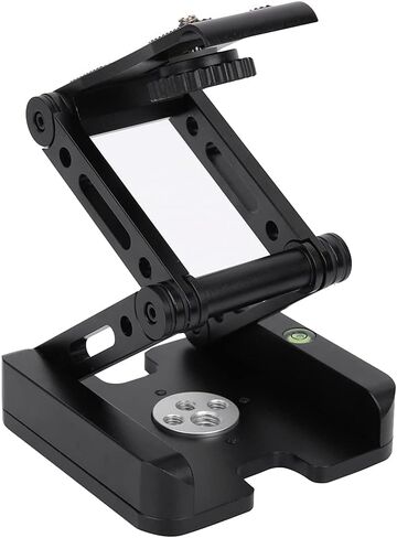 Portable Adjustable 3 - Fold Flex Tilt Tripod Head, Quick Release Plate for DSLR Camera, Aluminum Alloy Mount with Bubble Level and Dual Screw Holes for Stable in Kuwait