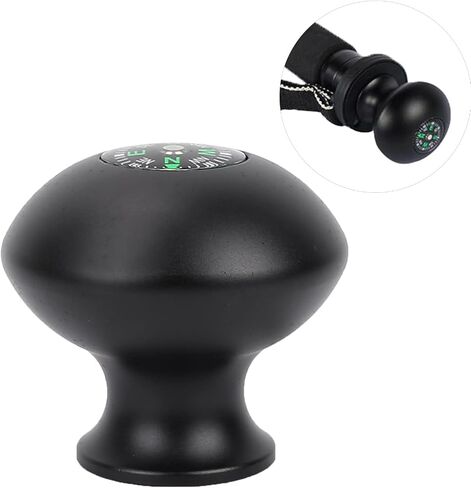 Pole Grip Button, Aluminium Alloy Monopod Tripod Head With 3/8 Inch Screw Hole And Compass For Outdoor Hiking Camping in Kuwait