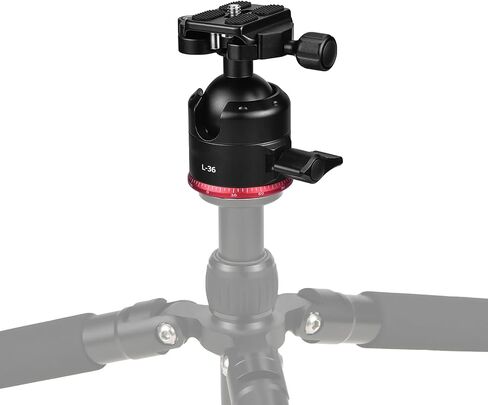 Tbest 360 Panoramic Ball Head Tripod Mount Rotating Ball Head With 3/8 Inch Thread Bubble Level for DSLR Camera Professional Photography Equipment Aluminum Alloy in Kuwait